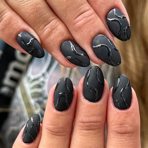 35 Latest Black Matte Nail Designs To Try In 2024!