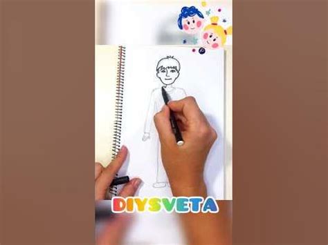 Как нарисовать человека #видеоуроки #какнарисовать #howtodraw #little # ...