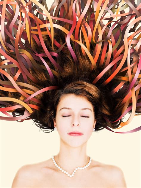 Stripe hair on Behance