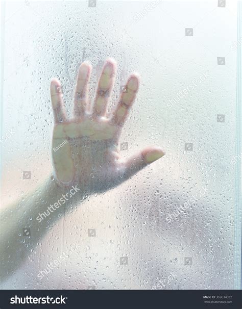 Middleaged Woman Naked Taking Shower Shower Stock Photo 369634832