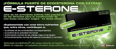 SUPLEMENTOS DEPORTIVOS: E-STERONE 108 CÁPSULAS