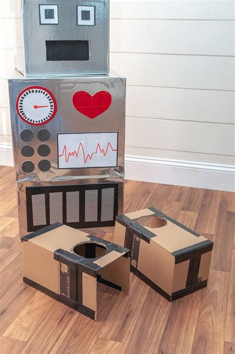 cardboard diy robot costume  felicia papas blog