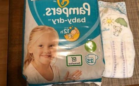 Pampers Size 8 UK Baby Dry Diapers Sample