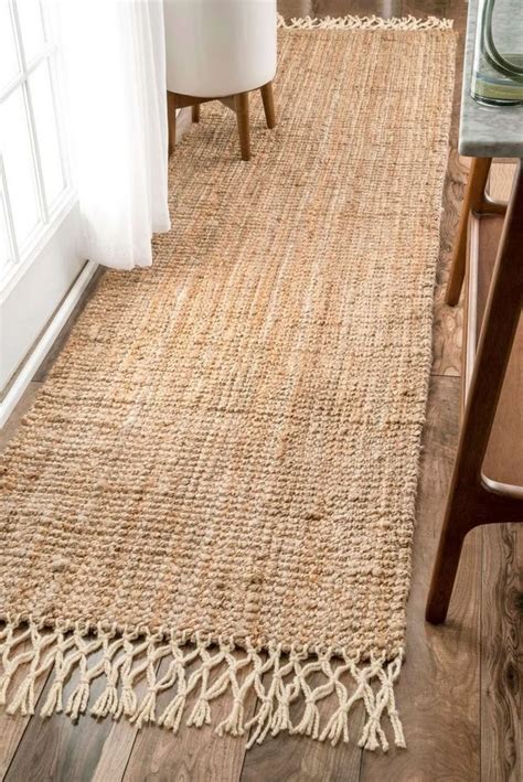 Ковровая дорожка из джута | Natural jute rug, Fringe rugs, Brown area rugs