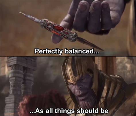 Perfectly balanced thanos Blank Template - Imgflip