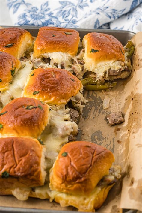 Philly Cheesesteak Sliders - My Incredible Recipes