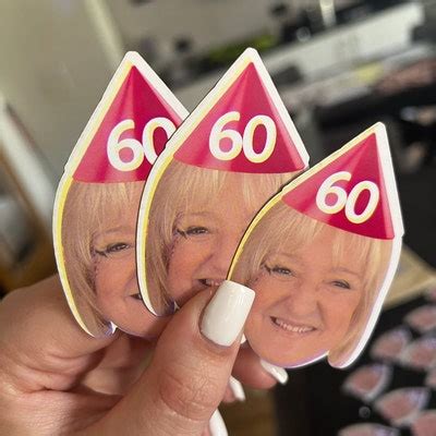 Personalised Custom 60th Birthday Cake Topper Party Decorations ANY AGE ...