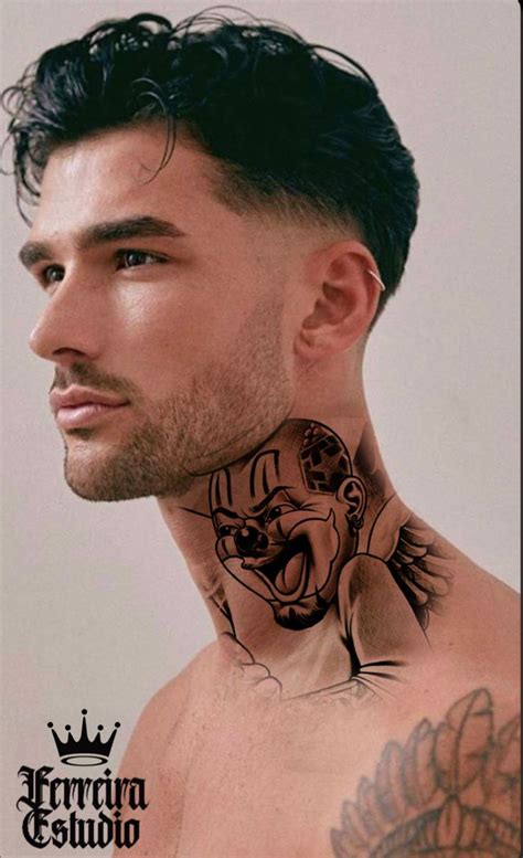 Fechamento De Pescoço Tatuagem - Fechamento de pescoço (Ferreira estúdio ) | Tatuagem no pescoço ...