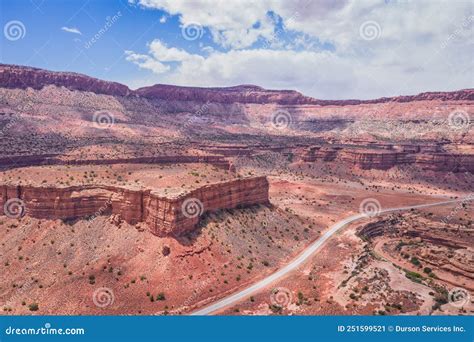 Travel Utah Background. Scenic Highway through Red Rocks Stock Image ...