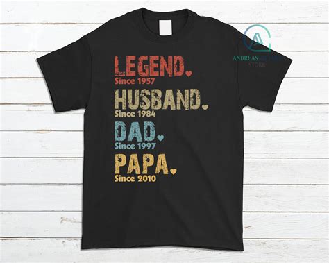 Fathers Day shirt Personalized shirt Legend Husband Dad Papa | Etsy