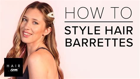 How To Style Barrettes - YouTube