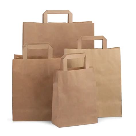 Recycled Paper Bags. Brown Paper Carrier Bags.