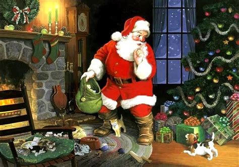 Новости | Santa claus wallpaper, Santa art, Christmas art
