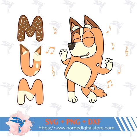 Bluey Mum Bingo SVG, Bluey SVG, Cartoon SVG, PNG, DXF, EPS File