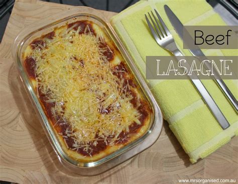 Beef Lasagne … A Simple Homemade Recipe