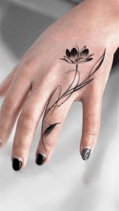 finger flower tattoo ideas flower finger tattoos simple finger