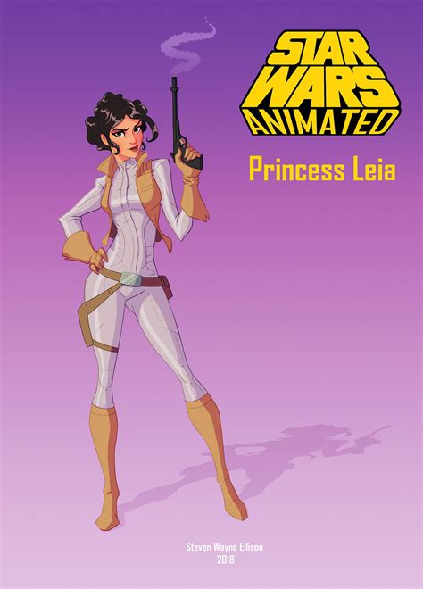 ArtStation - Star Wars Animated: Princess Leia - Fan Art, Steven Wayne