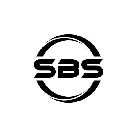 diseño del logotipo de la letra sbs en la ilustración. logotipo
