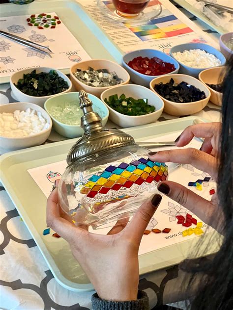 DMV Art Studio | HandCraft-DIY Workshops: Mosaic Lamp, Rug Tufting