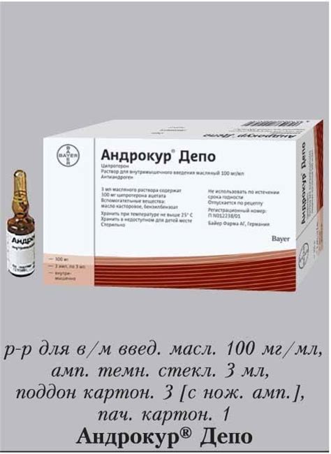 Андрокур Депо :: Инструкция, аналоги, действующее вещество