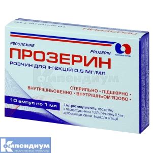 Прозерин: инструкция, цена, аналоги, формы выпуска
