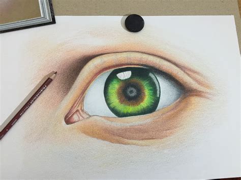 EYE DRAWING IN COLOR PENCILS | Behance