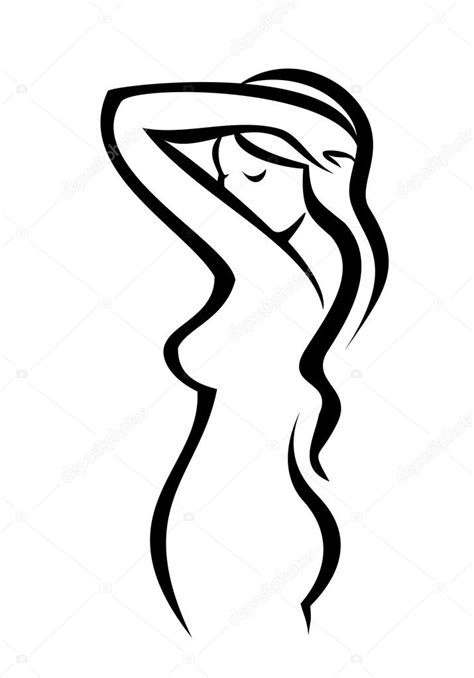 Female figure — Stock Vektor © baldyrgan #11474529