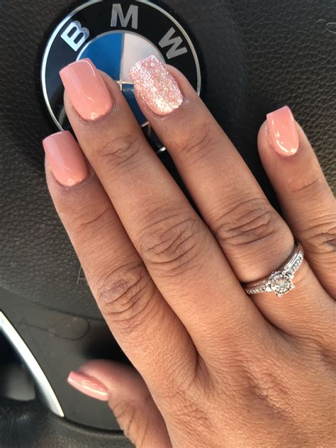 Nude pink nails.. get them done at Annie Nails & Spa Whittier, Ca by