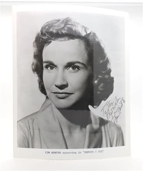KIM HUNTER SIGNED PHOTO | Kim Hunter