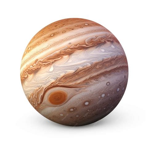 Premium Photo | Planet Jupiter on a white background Generative AI