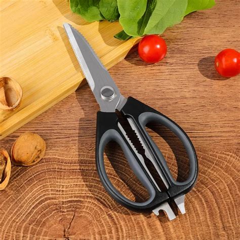 Tesoura Culinaria - Tesoura Culinária Abridor Corta Desossa Aço Inox Kit C/ 2 - Universo Drop
