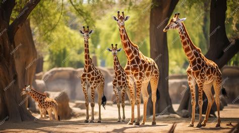 Premium AI Image | african giraffe in the savanna