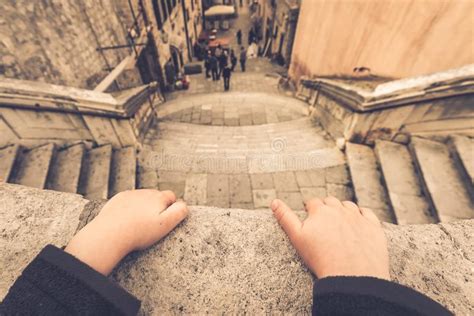 Little Boy on the Balcony in Dubrovnik Editorial Photography - Image of ...