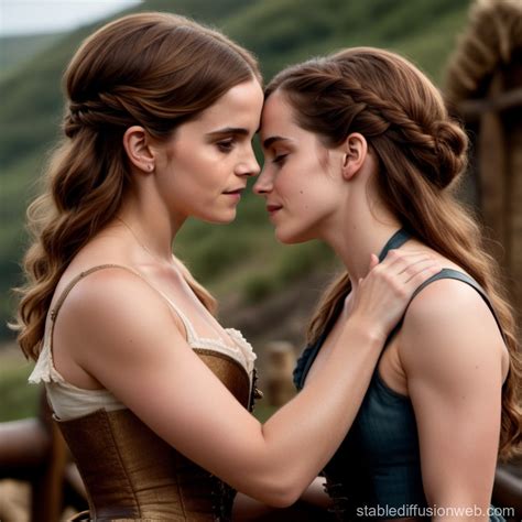 Intimate Touching of Emma Watson and Emilia Clarke as Pirates | Stable ...