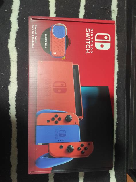 Nintendo switch mario edition limited edition, Video Gaming, Video Game ...