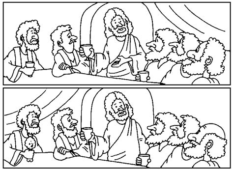 The Last Supper Coloring Page - Coloring Home