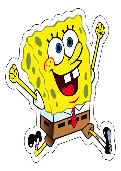 Bob esponja feliz estou pronto desenho animado para crianças artes