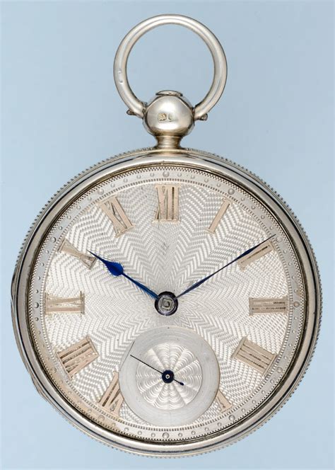 silver dial english fusee  pieces  time