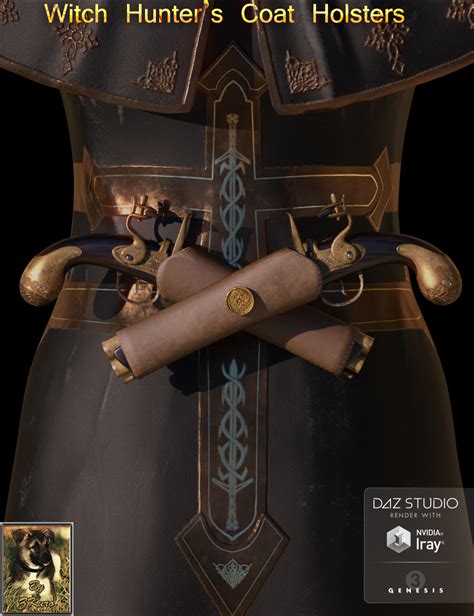 Witch Hunter's Silver & Fire Weapons | Daz 3D