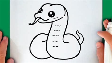 HOW TO DRAW A CUTE SNAKE - YouTube