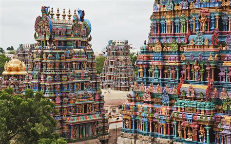 meenakshi amman temple hd vibrant religious majesty  stunning detail
