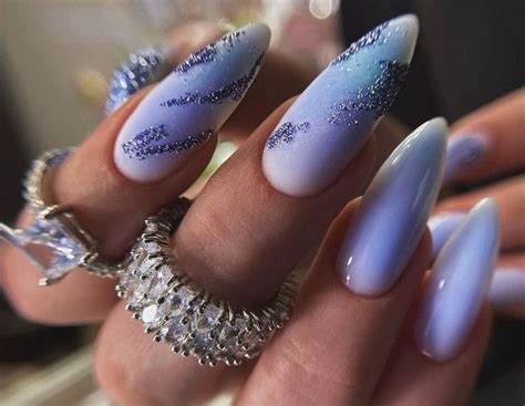 Pin by Влада on Миндаль | Bling acrylic nails, Purple nails, Special nails