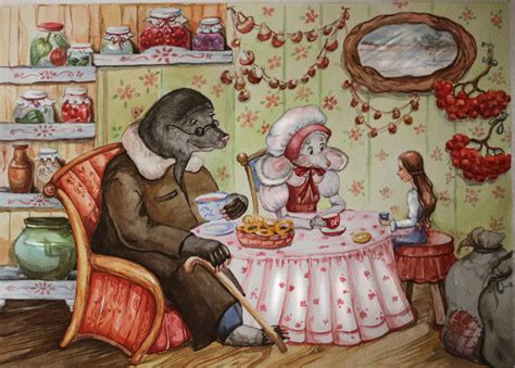 Иллюстрация Дюймовочка в стиле детский | Illustrators.ru