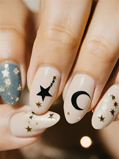 55+ Best Moon Nail Designs and Nail Art for Your Next Manicure | Sarah