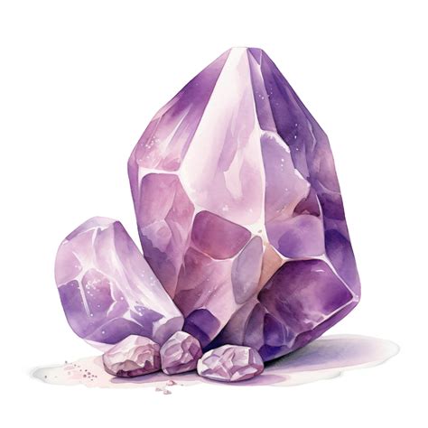 Premium PSD | Vibrant Purple Gemstone Artwork
