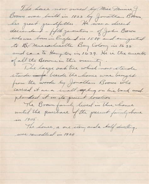 Margaret Brown Collection Photographs and Documents — North Hampton