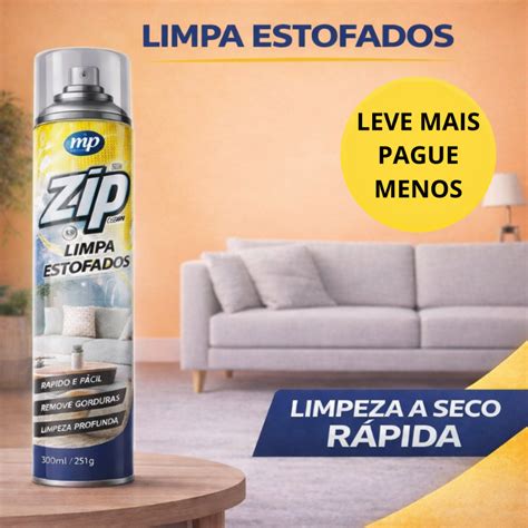 Limpar Estofado A Seco - Limpa Estofados a Seco Espuma Spray Zip Clean 300ml Para Sofá Estofado ...