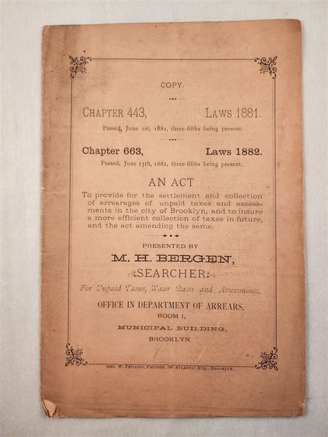 An act To provide for the settlement and collection of arrearages of