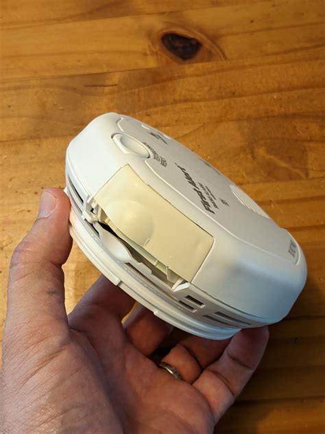 Battery Tray / Door discoloration on First Alert Smoke Detector (2018