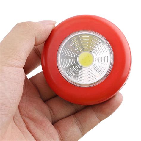 Стенна лампа ключ LED кръгла, червена - eMAG.bg